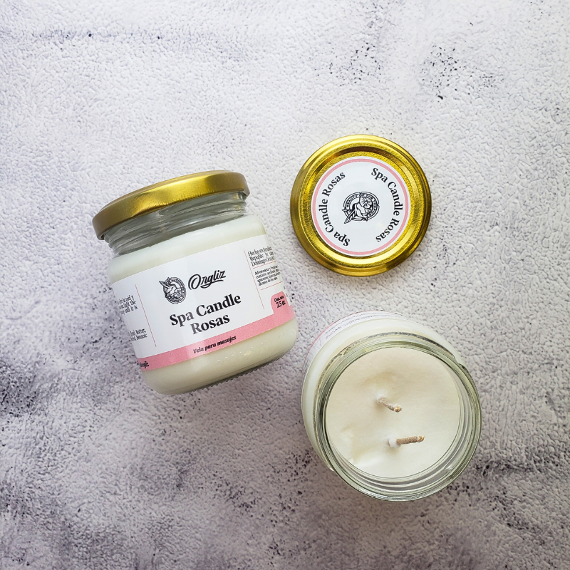 SPA CANDLE ROSES