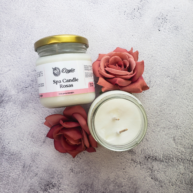 SPA CANDLE ROSES